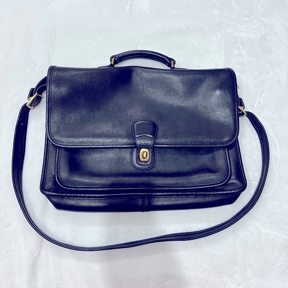 Coach Bags Vintage Large Coach Leather Briefcase Messenger Bag